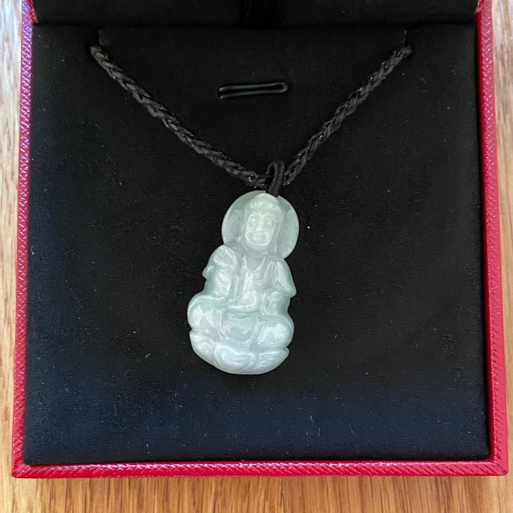Jade Buddha necklace